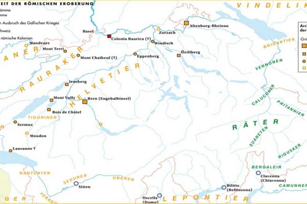 carte helvetie sous rome