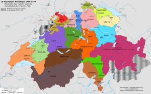 République Helvetique avec canton du Léman