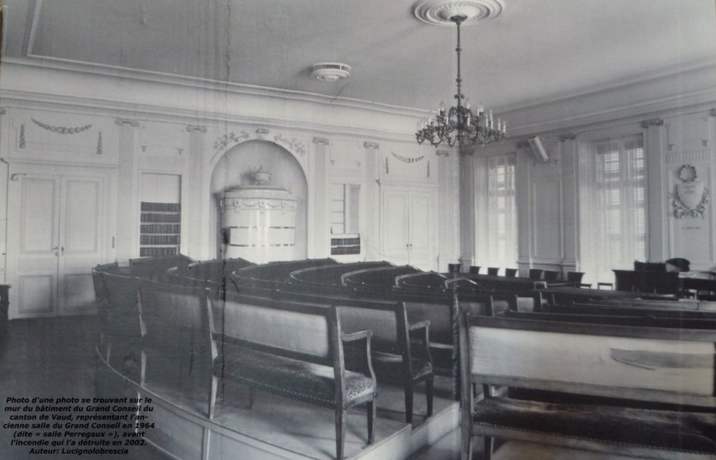 Salle Perregaux Grand Conseil vaudois